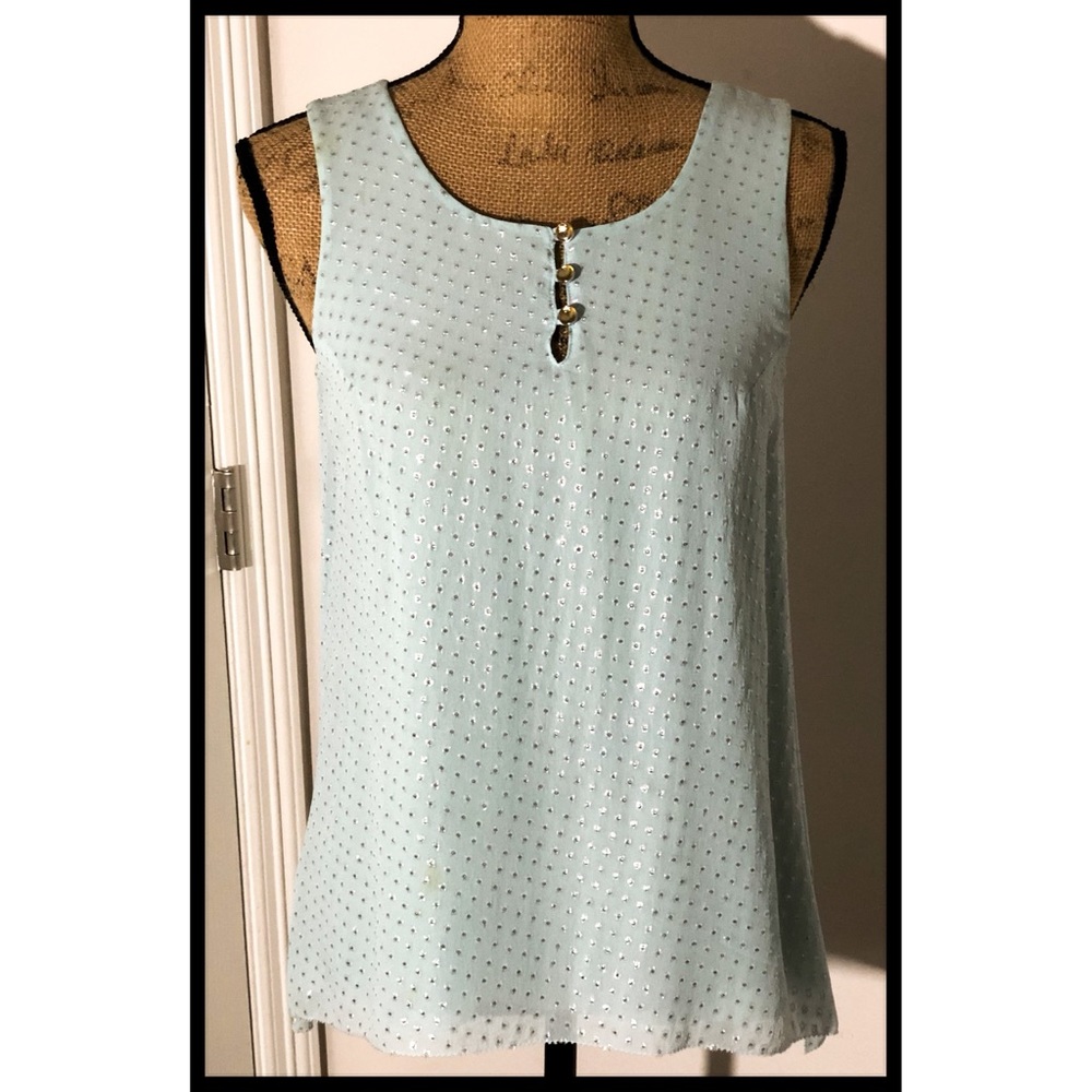 PaperWhite’s Sleeveless Pale Green Summer Blouse